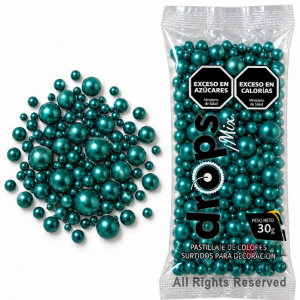 DROPS PERLAS VERDE 35 GR x 4 PAQUETES