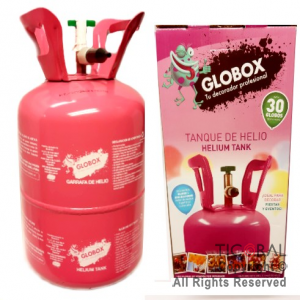 GARRAFA DE GAS HELIO DESCARTABLE (30 GLOBOS) GLOBOX x 1