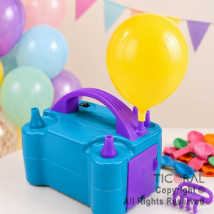 INFLADOR DE GLOBOS ELECTRICO DOBLE PICO COMPRESOR GLOBOX