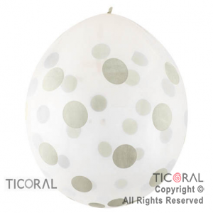 PI�ATA S P40 INF CR TRANSP PUNTOS BLANCOS x 1