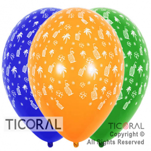 GLOBO SEMPERTEX R12 INF FASHION SURTIDO HAWAIANO x 10