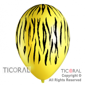 GLOBO SEMPERTEX R12 INF FASHION TIGRE JG2 AMARILLO x 10