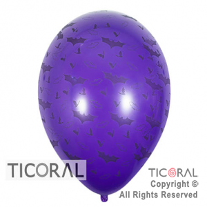 GLOBO SEMPERTEX R12 INF FASHION MURCIELAGOS VIOLETA x 10