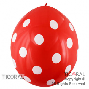 PI�ATA S R36 INF FASHION PUNTOS BLANCOS ROJO x 1