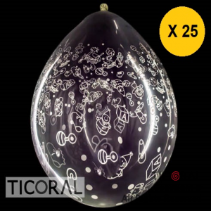 GLOBO SEMPERTEX R18 INF CRISTAL BEBITOS x 25