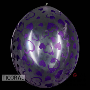 PI�ATA S R36 INF CR TRANSPARENTE CORAZONES VIOLETA x 1