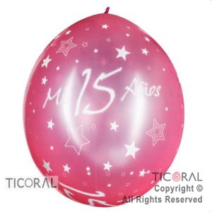 PI�ATA S R36 INF SATIN MIS 15 A�OS ROSA ESTRELLAS x 1