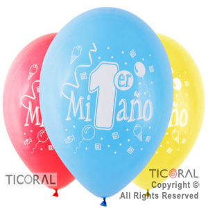 GLOBO SEMPERTEX R12 FASHION MI PRIMER A�O (NI�O) 1C SURTIDO x 50