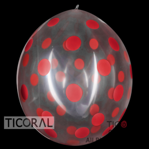 PI�ATA S R36 INF CR TRANSPARENTE PUNTOS ROJO x 1