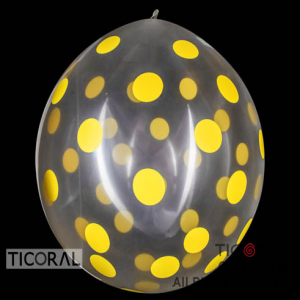 PI�ATA S R36 INF CR TRANSPARENTE PUNTOS AMARILLO x 1