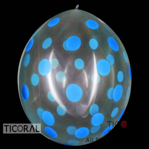 PI�ATA S R36 INF CR TRANSPARENTE PUNTOS AZUL x 1