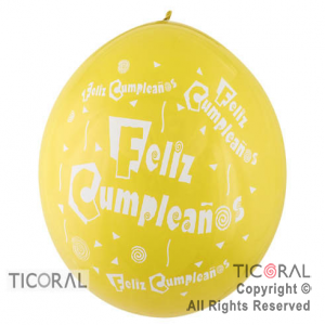 PI�ATA S P40 FASHION FELIZ CUMPLE FIESTA 2C 020 AMARILLO x 1