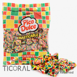 CARAMELOS PICO DULCE MASTICABLES PLEGADOS X 500 GR