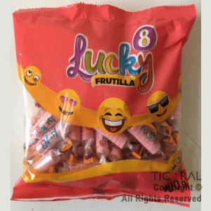 PASTILLAS LUCKY 8 SABOR FRUTILLA x 200 GR