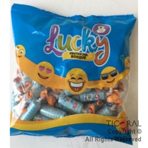 PASTILLAS LUCKY 8 SABOR FRUTOS DEL BOSQUE x 200 GR