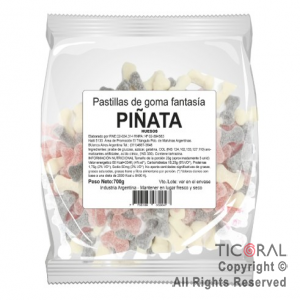 GOMAS PI�ATA HUESOS X 700GR x 1