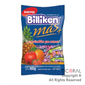 CARAMELOS MASTICABLES BILLIKEN FRUTAL X 600 GR