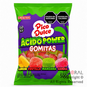 GOMITAS PICO DULCE ACIDO POWER X 500 GRS