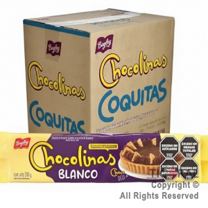 GALLETITA CHOCOLINAS BLANCO CAJA DE 25 paquetes x 245 grs x 1