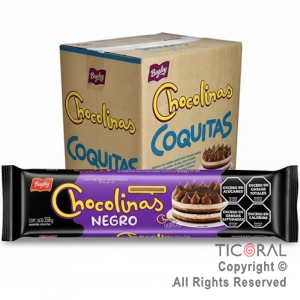 GALLETITA CHOCOLINAS NEGRO CAJA DE 25 paquetes x 258 grs x 1