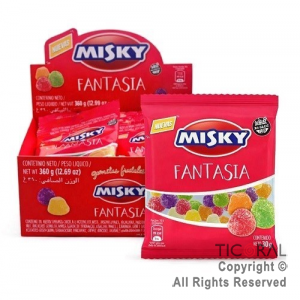 GOMITAS FRUTALES MISKY FANTASIA 30 GRS X 12 UNIDADES x 1