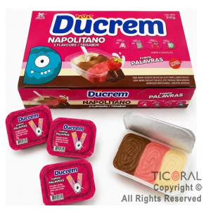 DUCREM CHICO NAPOLITANO (36 UNIDADES X 10 GR) 360 GR