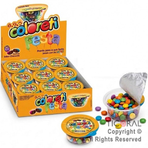 LENTEJAS DE CHOCOLATE COLORETI FESTA BALL (PACK 18 X 18 GR)