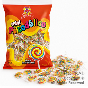CHUPETIN MINI PALETA PSICODELICA X 50 UNIDADES