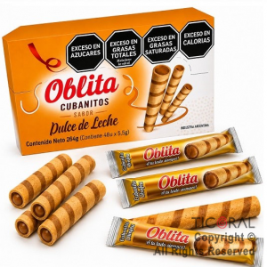 CUBANITO OBLITA DULCE DE LECHE X 48 UNIDADES