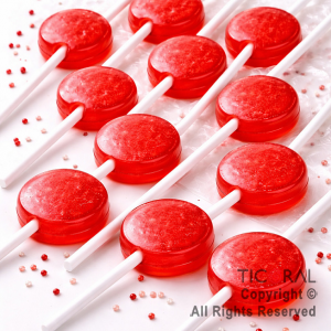 CHUPETIN MINI PALETA ROJO TOPOLIN X 50 UNIDADES