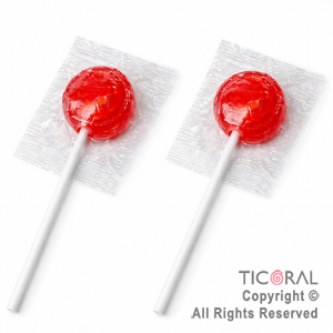 CHUPETIN MINI PALETA ROJO TOPOLIN X 50 UNIDADES