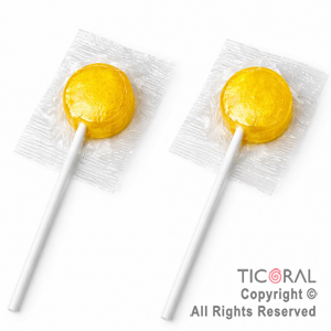 CHUPETIN MINI PALETA AMARILLO TOPOLIN X 50 UNIDADES