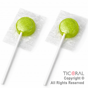 CHUPETIN MINI PALETA VERDE MANZANA TOPOLIN X 50 UNIDADES