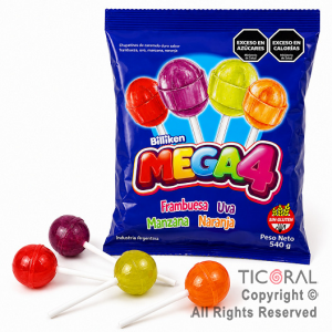 CHUPETIN MEGA 4 X 20 UNIDADES (27 GS C/U) 540 GR