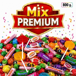 MIX PARA PI�ATA PREMIUM CON BOMBONES CHUPETINES Y CARAMELOS SURTIDOS X 800 GR x 1