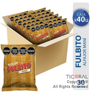 ALFAJOR FULBITO MANI X 40 UNIDADES x 1