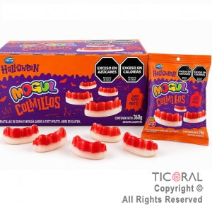 GOMITAS MOGUL COLMILLOS 30 GRS c/u X 12 UNIDADES (360 GR)