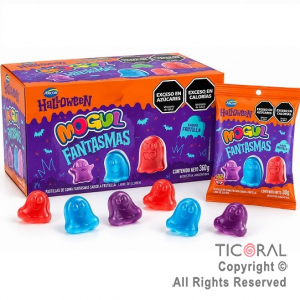 GOMITAS MOGUL FANTASMAS 30 GRS c/u X 12 UNIDADES (360 GR)