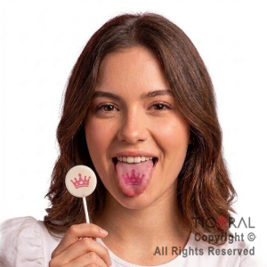 CHUPETIN POP TATTOO PRINCESS FRUTILLA 400 GR