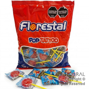 CHUPETIN POP TATTOO PIRATAS 400 GR