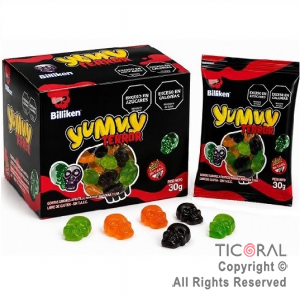 GOMAS YUMMY TERROR 12 SOBRES X 30 GRS