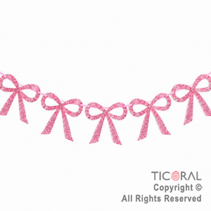 GUIRNALDA MO�OS CALADOS CON GLITTER ROSA (U2512-02)