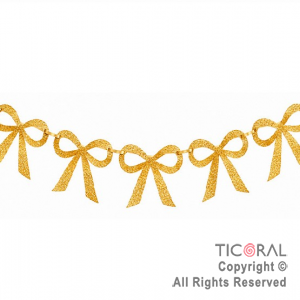GUIRNALDA MO�OS CALADOS CON GLITTER ORO (U2512-02)