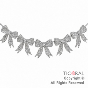 GUIRNALDA MO�OS CON GLITTER PLATA (U2512-01)