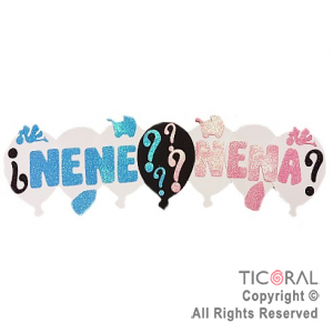 CARTEL GLOBITO � NENE �?�? NENA ? GOMA EVA x 1