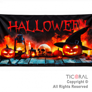 BANDERA HALLOWEEN 70 CM X 1 MT
