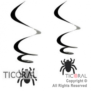 ADORNO R7665  ESPIRAL CON ARA�A x 2