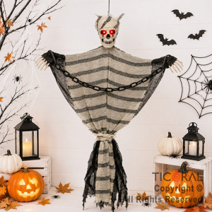 ADORNO COLGANTE PRISIONERO CON LUZ Y SONIDO 90 CM (U2603-104) HALLOWEEN