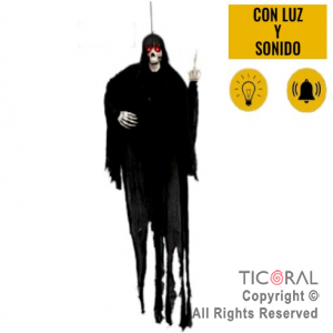 (INACTIVO) FANTASMA F CK YOU CON LUZ Y SONIDO 175 X 145 X 16 CM X 1