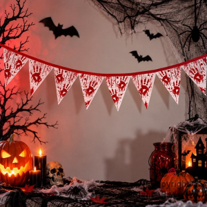 BANDERIN HALLOWEEN MANOS SANGRIENTAS